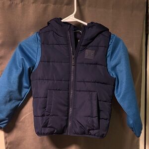 Under Armour Dark Blue and Light Blue Hooded Jacket